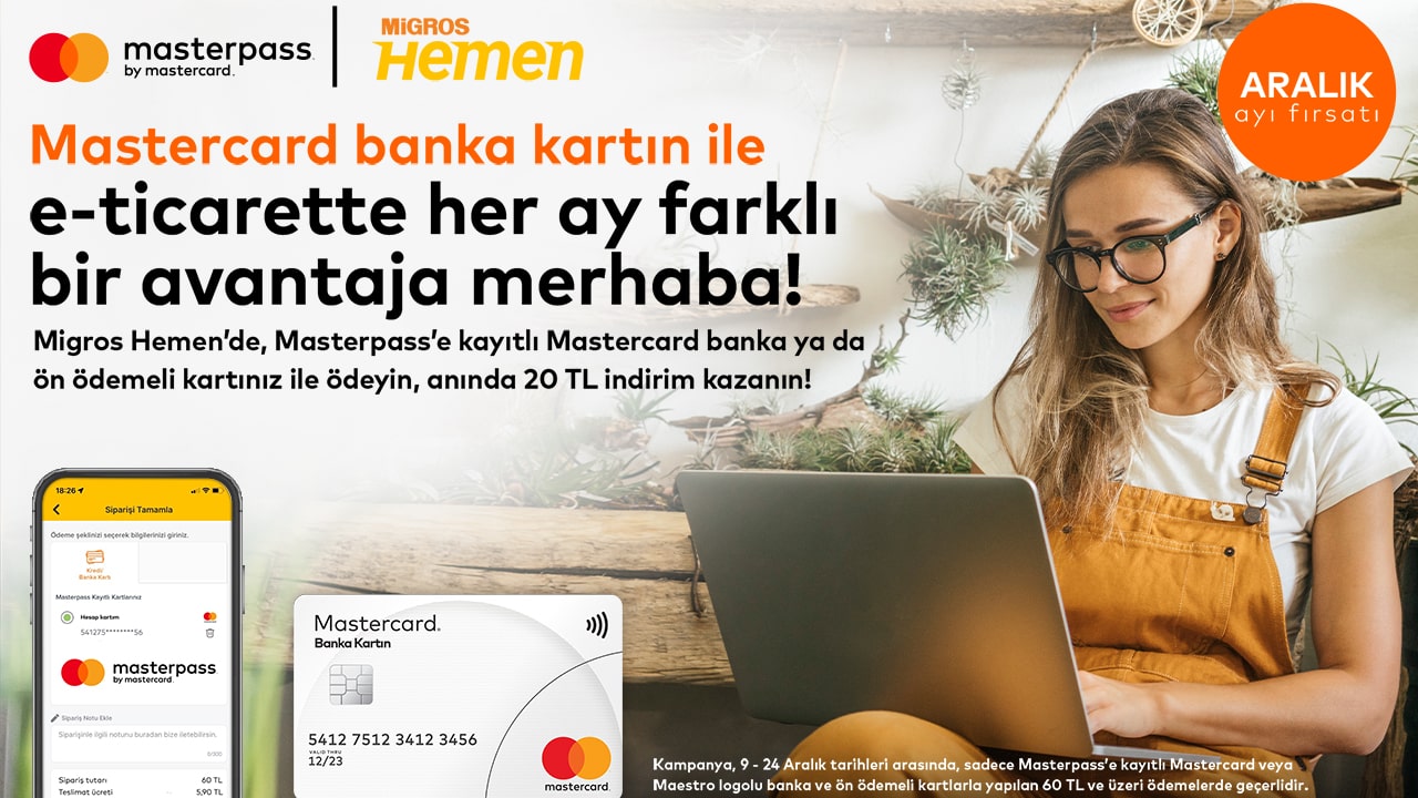 Migros Hemen Mastercard Banka Kartı Kampanyası